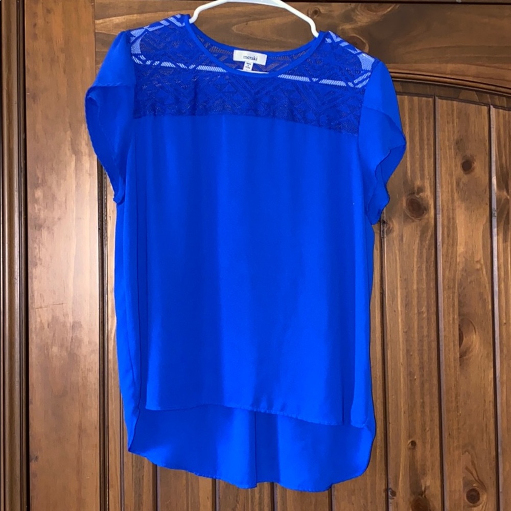 Royal Blue Blouse